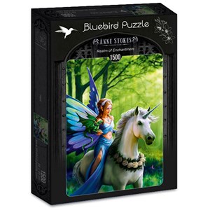 Bluebird Puzzle (70440) - Anne Stokes: "Realm of Enchantment" - 1500 Teile Puzzle
