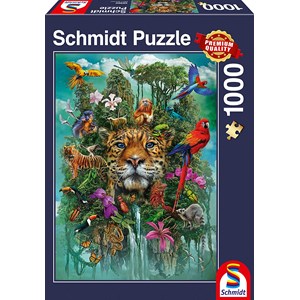 Schmidt Spiele (58960) - "King of the Jungle" - 1000 Teile Puzzle