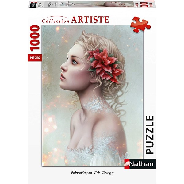 Nathan (87628) - Cris Ortega: "Poinsettia" - 1000 Teile Puzzle
