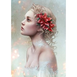 Nathan (87628) - Cris Ortega: "Poinsettia" - 1000 Teile Puzzle