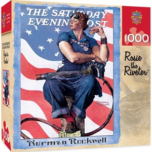 MasterPieces (71805) - Norman Rockwell: "Rosie the Riveter" - 1000 Teile Puzzle