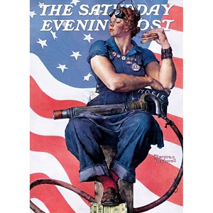 MasterPieces (71805) - Norman Rockwell: "Rosie the Riveter" - 1000 Teile Puzzle