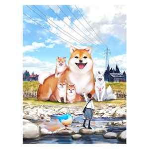 Pintoo (h2307) - Monokubo: "A Sunny Day Stroll" - 1200 Teile Puzzle