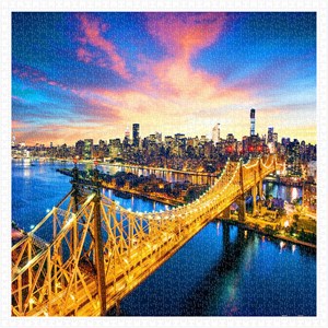 Pintoo (h1786) - "Manhattan with Queensboro Bridge, New York" - 1600 Teile Puzzle