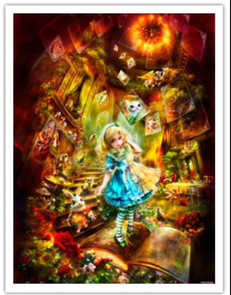 Pintoo (h2111) - Shu Mizoguchi: "Adventurous Alice" - 1200 Teile Puzzle