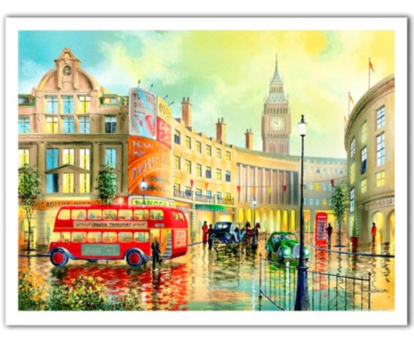 Pintoo (h1996) - Ken Shotwell: "Morning in London" - 1200 Teile Puzzle