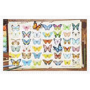Pintoo (h2027) - "Beautiful Butterflies" - 1000 Teile Puzzle