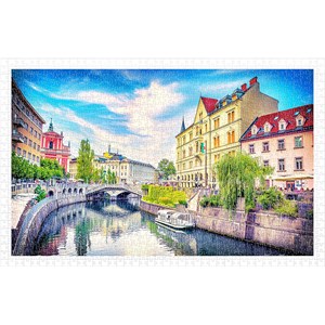 Pintoo (h2031) - "Ljubljana, Slovenia" - 1000 Teile Puzzle