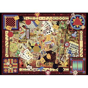 Ravensburger (19406) - Kate Ward Thacker: "Vintage Games" - 1000 Teile Puzzle
