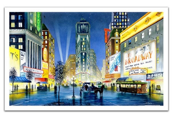 Pintoo (h1997) - Ken Shotwell: "Night in New York" - 1000 Teile Puzzle