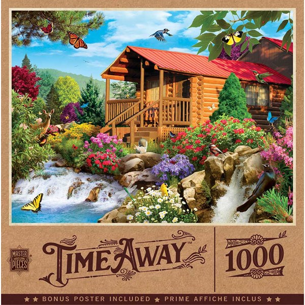 MasterPieces (72041) - "Cascading Cabin" - 1000 Teile Puzzle