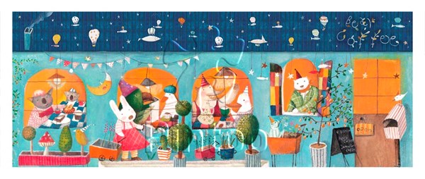 Pintoo (h1787) - Nan Jun: "Bear Coffee" - 1000 Teile Puzzle