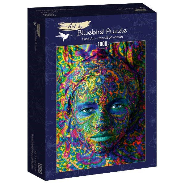 Bluebird Puzzle (60010) - "Face Art, Portrait of woman" - 1000 Teile Puzzle