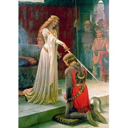 Bluebird Puzzle (60071) - Edmund Blair Leighton: "The Accolade, 1901" - 1000 Teile Puzzle