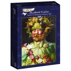 Bluebird Puzzle (60074) - Giuseppe Arcimboldo: "Rudolf II of Habsburg as Vertumnus, 1590" - 1000 Teile Puzzle