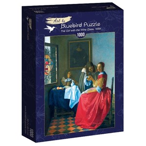Bluebird Puzzle (60067) - Johannes Vermeer: "The Girl with the Wine Glass, 1659" - 1000 Teile Puzzle