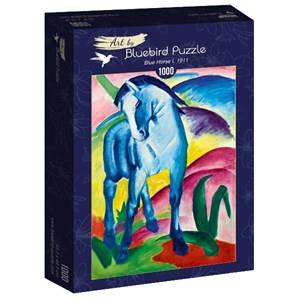 Bluebird Puzzle (60069) - Franz Marc: "Blue Horse I, 1911" - 1000 Teile Puzzle