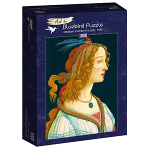 Bluebird Puzzle (60023) - Sandro Botticelli: "Idealized Portrait of a Lady, 1480" - 1000 Teile Puzzle