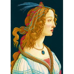 Bluebird Puzzle (60023) - Sandro Botticelli: "Idealized Portrait of a Lady, 1480" - 1000 Teile Puzzle