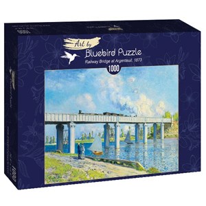 Bluebird Puzzle (60038) - Claude Monet: "Railway Bridge at Argenteuil, 1873" - 1000 Teile Puzzle