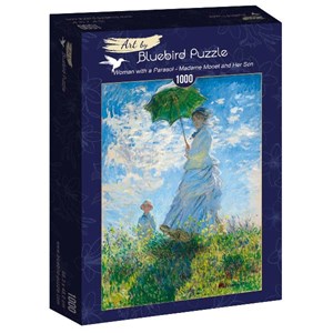 Bluebird Puzzle (60039) - Claude Monet: "Woman with a Parasol, Madame Monet and Her Son" - 1000 Teile Puzzle