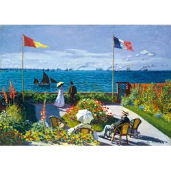 Bluebird Puzzle (60042) - Claude Monet: "Garden at Sainte-Adresse, 1867" - 1000 Teile Puzzle