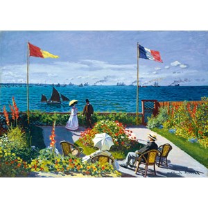 Bluebird Puzzle (60042) - Claude Monet: "Garden at Sainte-Adresse, 1867" - 1000 Teile Puzzle
