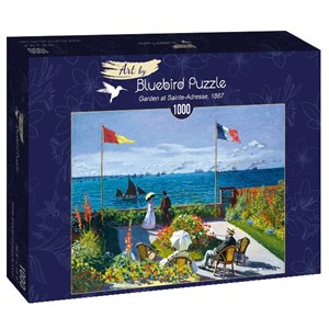 Bluebird Puzzle (60042) - Claude Monet: "Garden at Sainte-Adresse, 1867" - 1000 Teile Puzzle