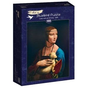 Bluebird Puzzle (60012) - Leonardo Da Vinci: "Lady with an Ermine, 1489" - 1000 Teile Puzzle