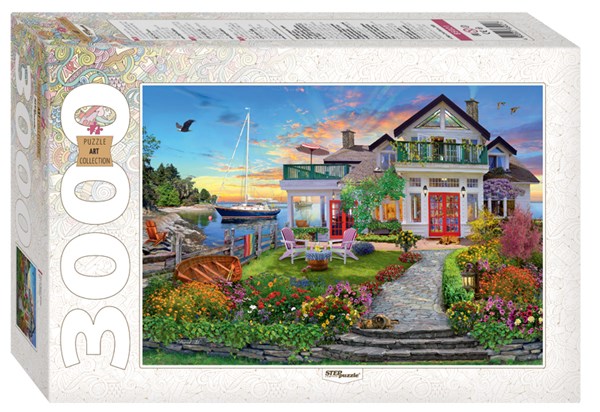 Step Puzzle (85021) - "House by the bay" - 3000 Teile Puzzle