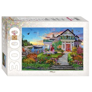 Step Puzzle (85021) - "House by the bay" - 3000 Teile Puzzle