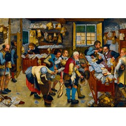 Bluebird Puzzle (60085) - Pieter Brueghel the Younger: "The Tax-collector's Office, 1615" - 1000 Teile Puzzle