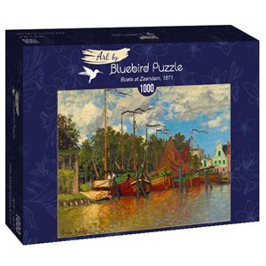 Bluebird Puzzle (60031) - Claude Monet: "Boats at Zaandam, 1871" - 1000 Teile Puzzle