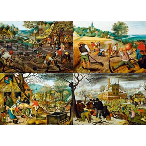 Bluebird Puzzle (60020) - Pieter Brueghel the Younger: "The Four Seasons" - 1000 Teile Puzzle
