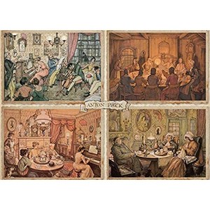 Jumbo (18856) - Anton Pieck: "Living Room Entertainment" - 1000 Teile Puzzle