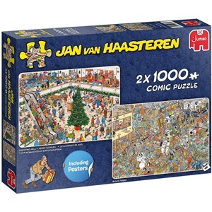 Jumbo (20033) - Jan van Haasteren: "Holiday Shopping" - 1000 Teile Puzzle