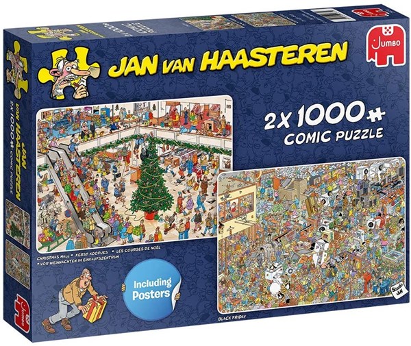 Jumbo (20033) - Jan van Haasteren: "Holiday Shopping" - 1000 Teile Puzzle