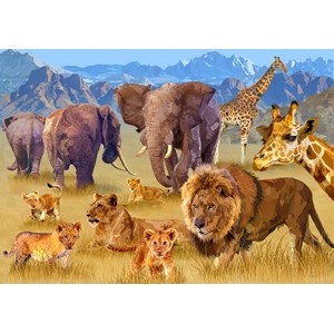 Bluebird Puzzle (70419) - François Ruyer: "Savannah Animals" - 1500 Teile Puzzle
