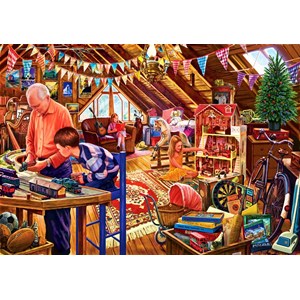 Bluebird Puzzle (70433) - Steve Crisp: "Attic Playtime" - 1500 Teile Puzzle