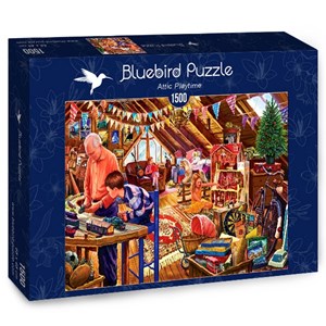 Bluebird Puzzle (70433) - Steve Crisp: "Attic Playtime" - 1500 Teile Puzzle