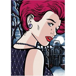 Dino (53271) - "Pop Art, Mysterious Woman" - 1000 Teile Puzzle