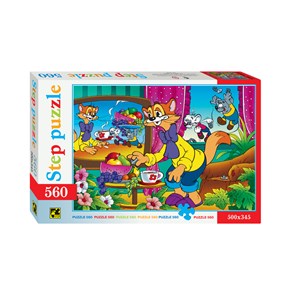 Step Puzzle (78034) - "Leopold the Cat" - 560 Teile Puzzle
