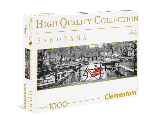 Clementoni (39386) - "Amsterdam Bicycle" - 1000 Teile Puzzle