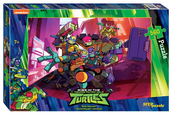 Step Puzzle (97070) - "Ninja Turtles" - 560 Teile Puzzle