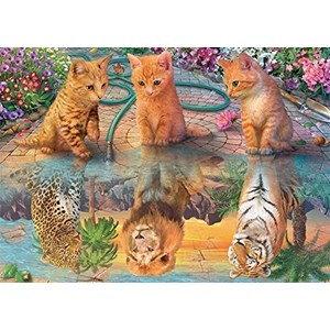 Jumbo (18850) - "A Kitten's Dream" - 500 Teile Puzzle