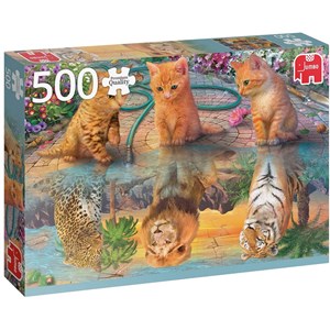 Jumbo (18850) - "A Kitten's Dream" - 500 Teile Puzzle