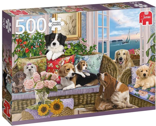 Jumbo (18849) - "Furry Friends" - 500 Teile Puzzle