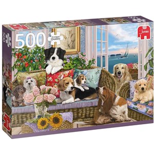 Jumbo (18849) - "Furry Friends" - 500 Teile Puzzle