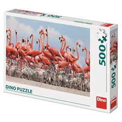 Dino (50250) - "Flamingoes" - 500 Teile Puzzle