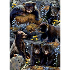 SunsOut (56452) - Rebecca Latham: "Bear Cubs" - 500 Teile Puzzle